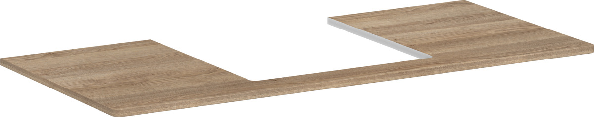 Hansgrohe Xelu Q badkamerblad op kast 118x55 cm eik 54096230