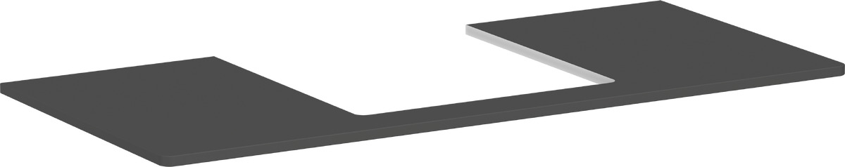 Hansgrohe Xelu Q badkamerblad op kast 118x55 cm grijs 54096910