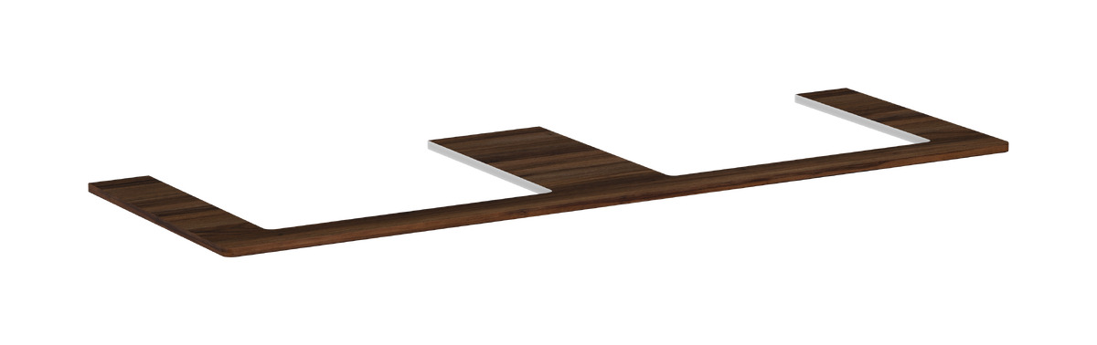 Hansgrohe Xelu Q badkamerblad op kast 156x55 cm noot 54112630