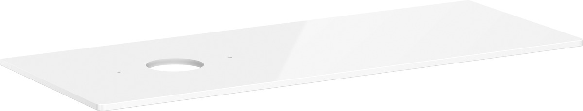 Hansgrohe Xelu Q badkamerblad op kast 136x55 cm wit 54116050