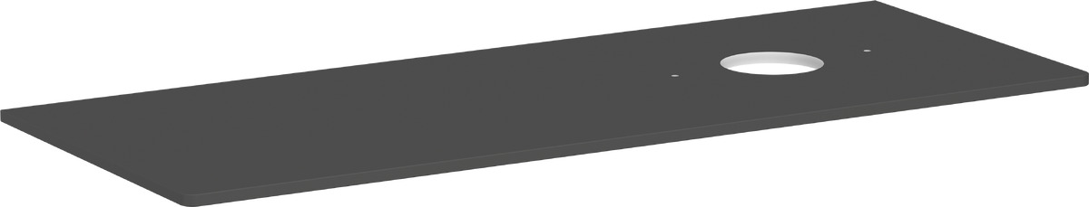 Hansgrohe Xelu Q badkamerblad op kast 136x55 cm grijs 54117910