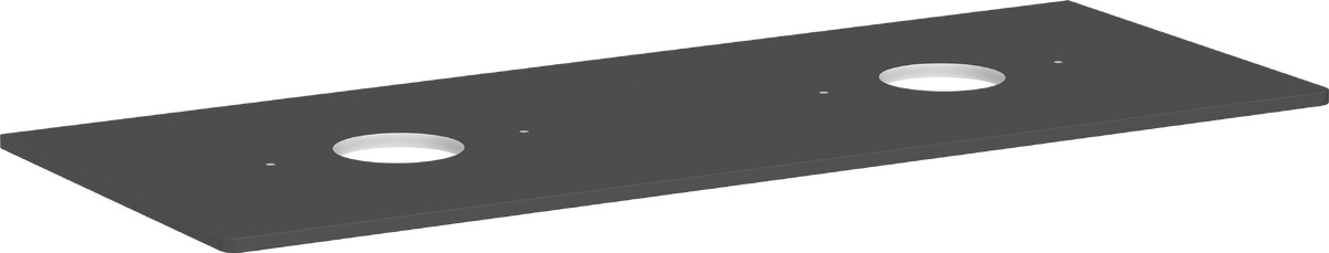 Hansgrohe Xelu Q badkamerblad op kast 136x55 cm grijs 54118910