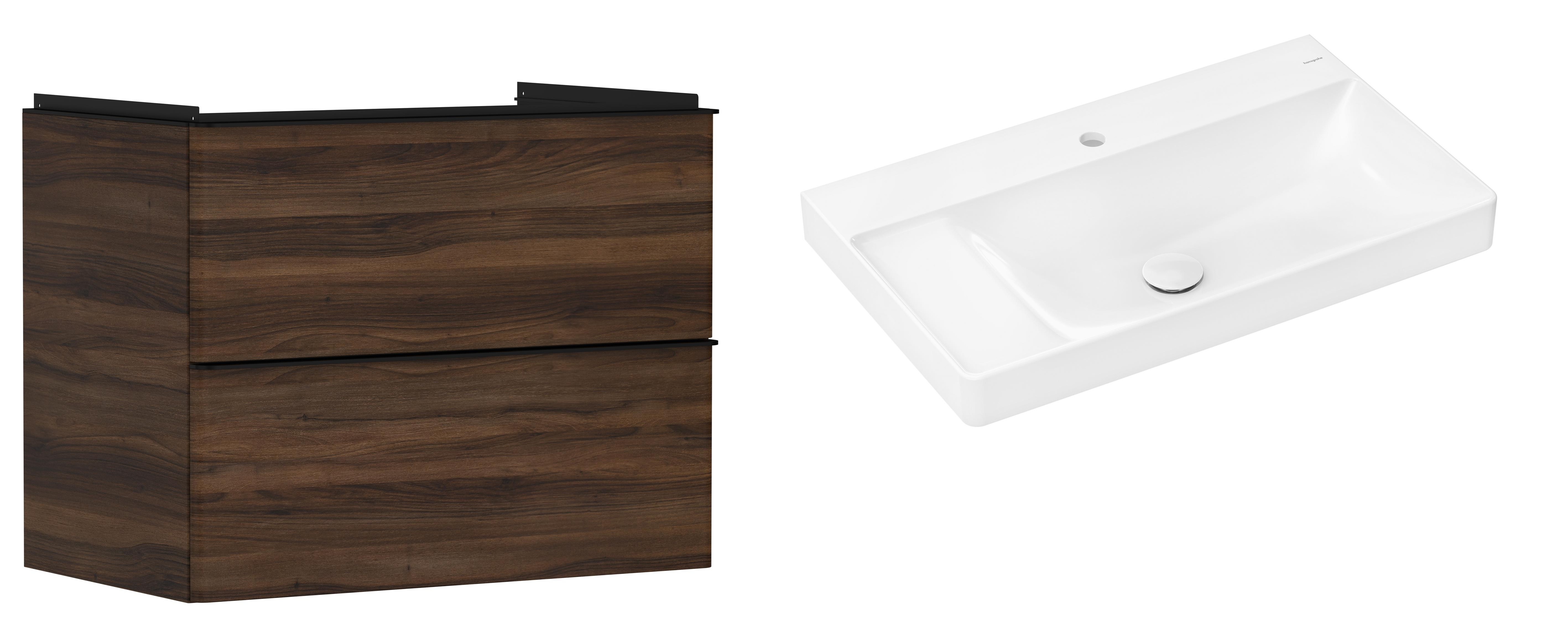 Set kast Hansgrohe Xelu Q 54030670, wastafel Hansgrohe Xelu Q 61030450