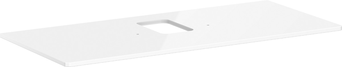 Hansgrohe Xelu Q badkamerblad op kast 118x55 cm wit 54122050