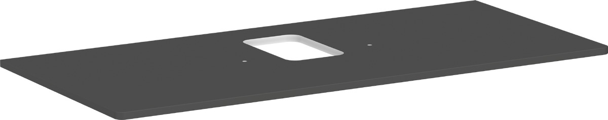 Hansgrohe Xelu Q badkamerblad op kast 118x55 cm grijs 54122910