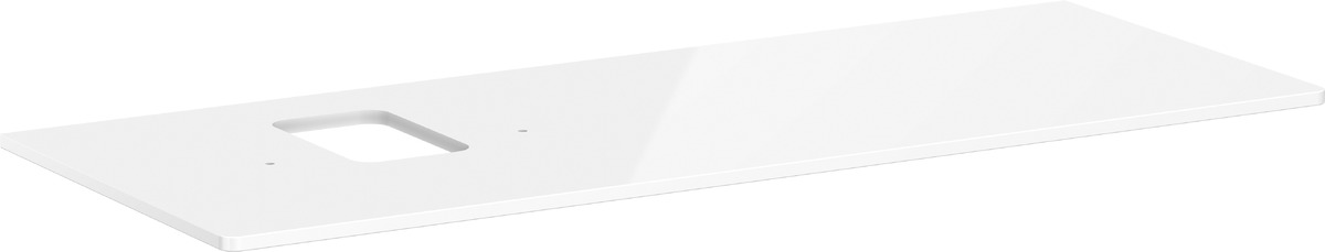 Hansgrohe Xelu Q badkamerblad op kast 136x55 cm wit 54123050