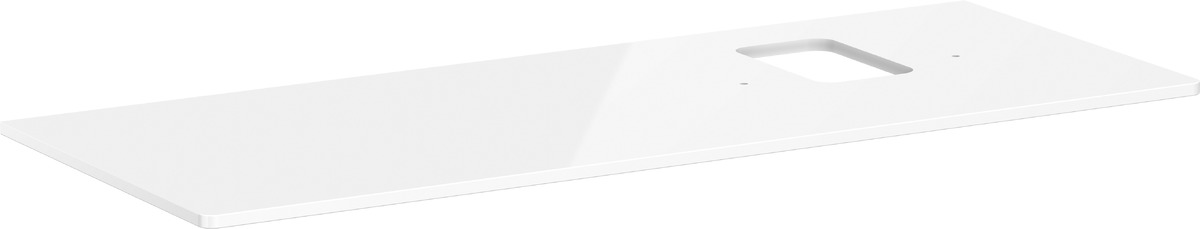 Hansgrohe Xelu Q badkamerblad op kast 136x55 cm wit 54124050