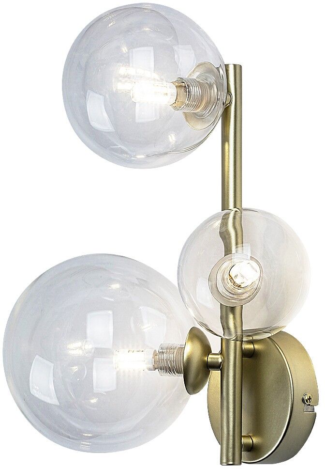Rabalux Aslov wandlamp 3x28 W doorzichtig-gouden 71299