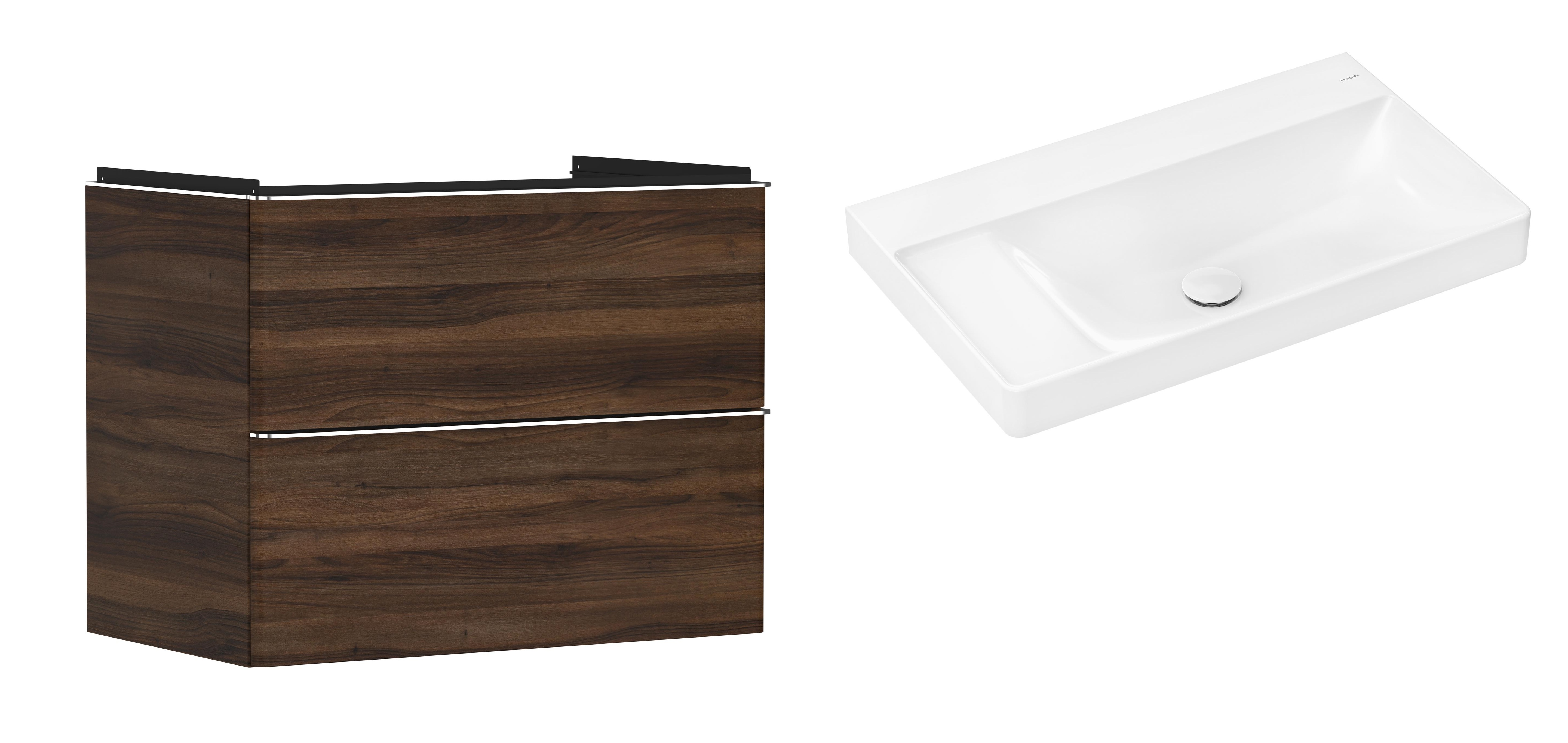 Set kast Hansgrohe Xelu Q 54030000, wastafel Hansgrohe Xelu Q 61032450
