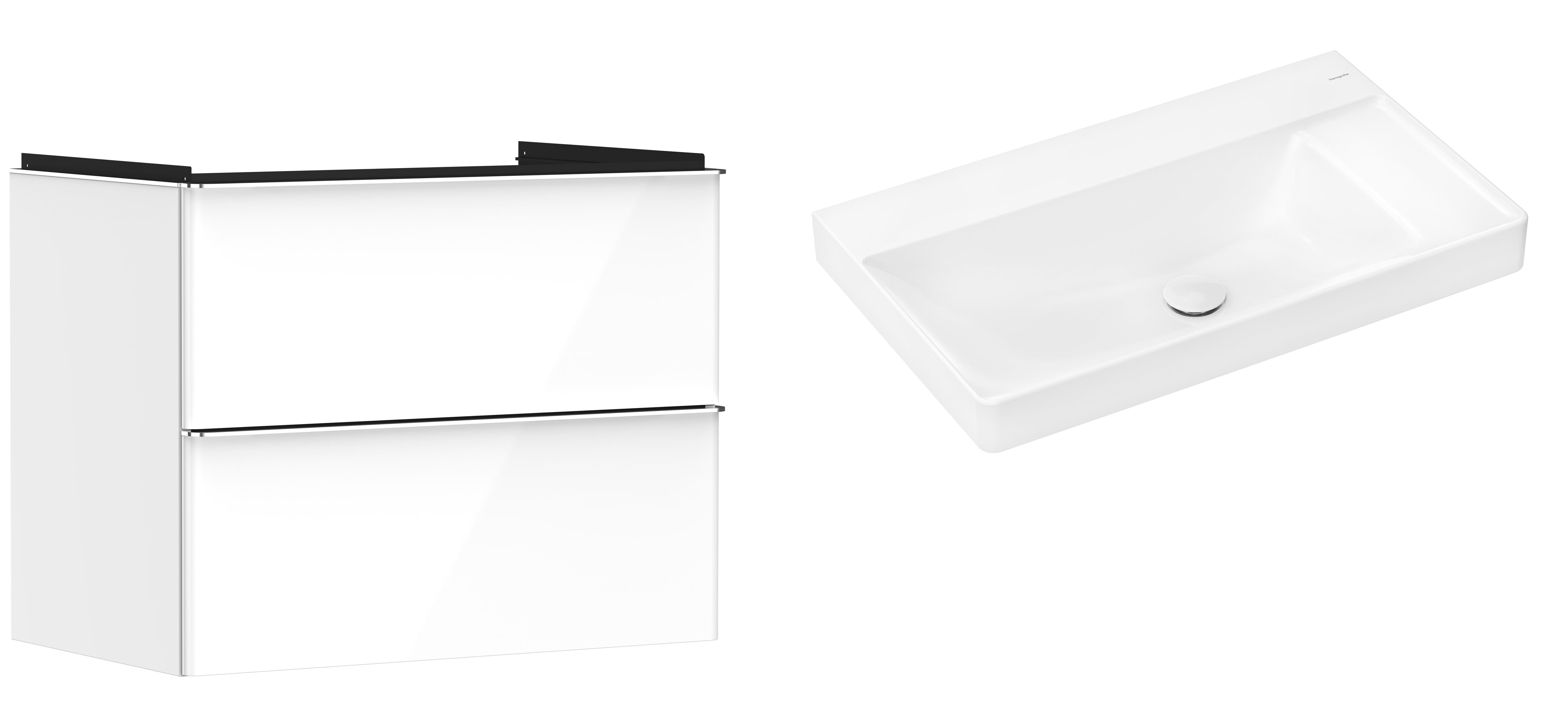 Set kast Hansgrohe Xelu Q 54027000, wastafel Hansgrohe Xelu Q 61026450