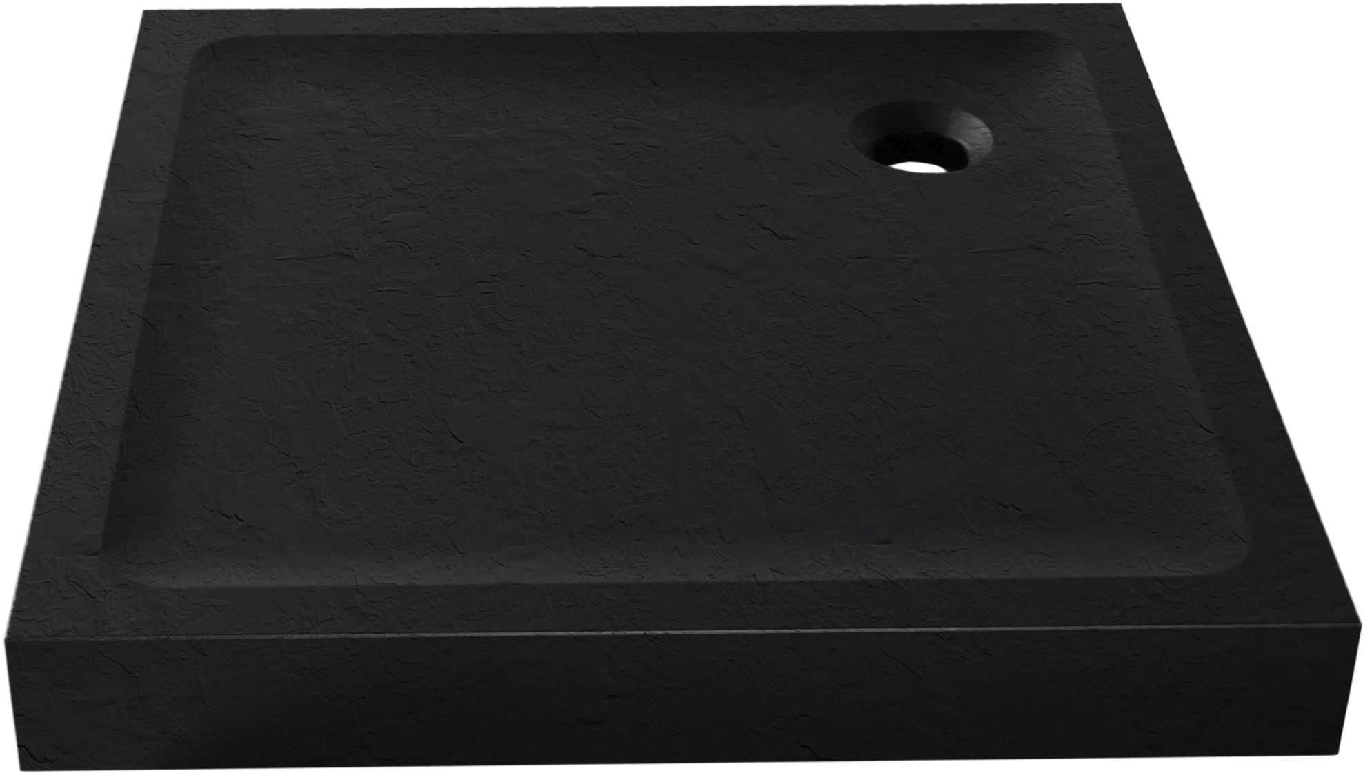 New Trendy Mild Stone vierkante douchebak 80x80 cm zwart B-0562