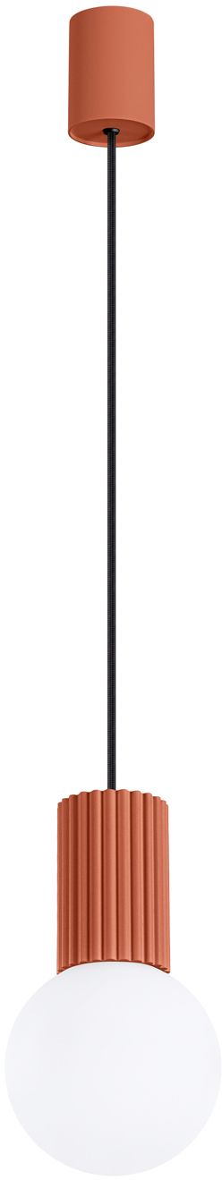 Sollux Lighting Halo hanglamp 1x8 W wit-rood SL.1729