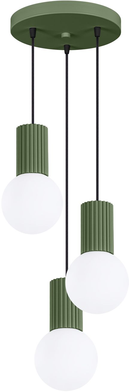 Sollux Lighting Halo hanglamp 3x8 W wit-groen SL.1725