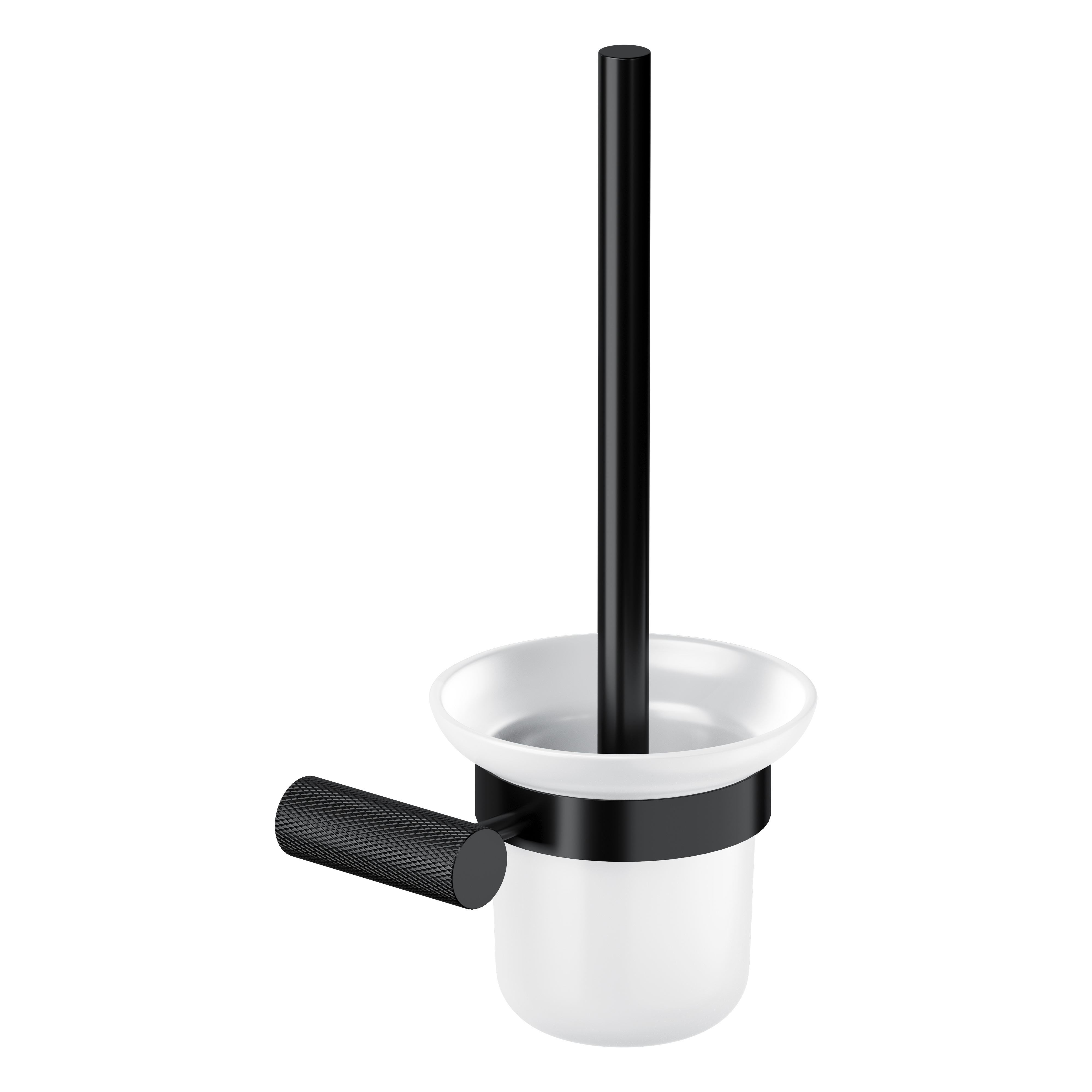 Cersanit Zen toiletborstel gemonteerd zwart S951-897