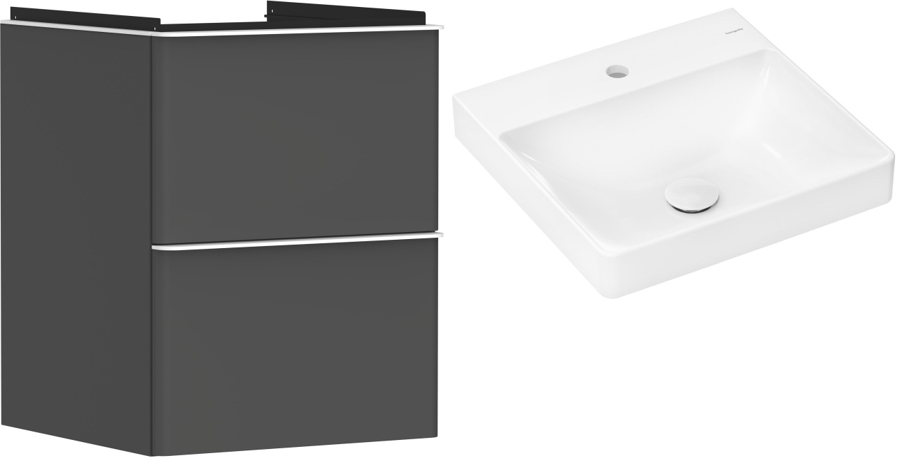 Set kast Hansgrohe Xelu Q 54020700, wastafel Hansgrohe Xelu Q 61012450