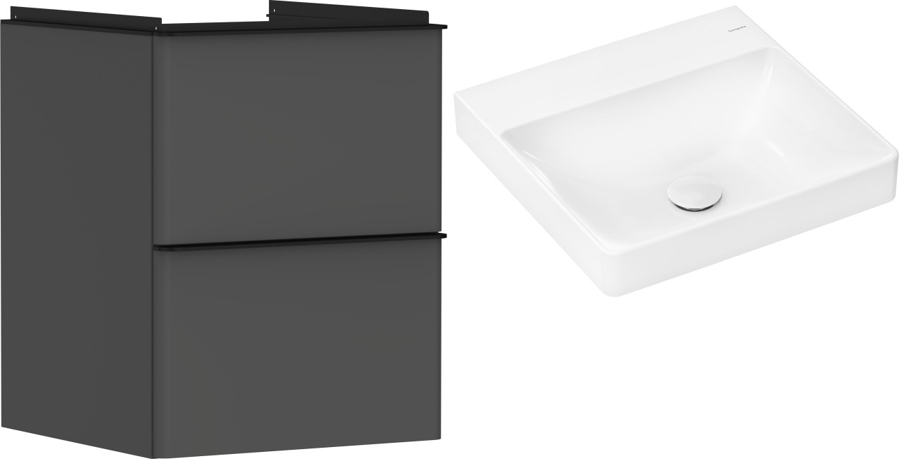 Set kast Hansgrohe Xelu Q 54020670, wastafel Hansgrohe Xelu Q 61013450