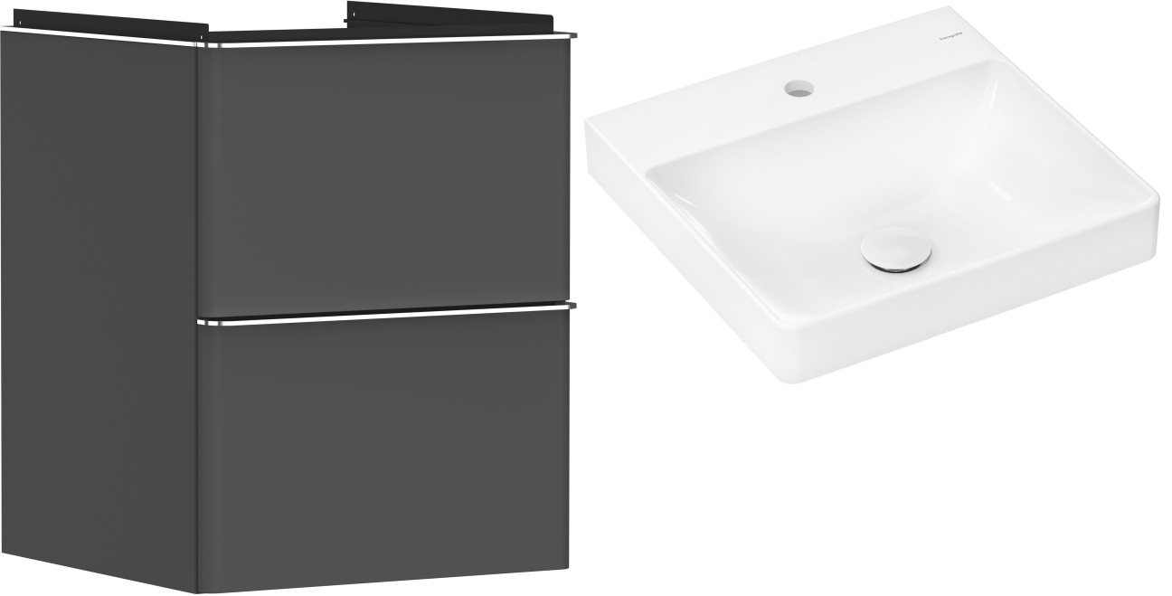 Set kast Hansgrohe Xelu Q 54020000, wastafel Hansgrohe Xelu Q 61012450