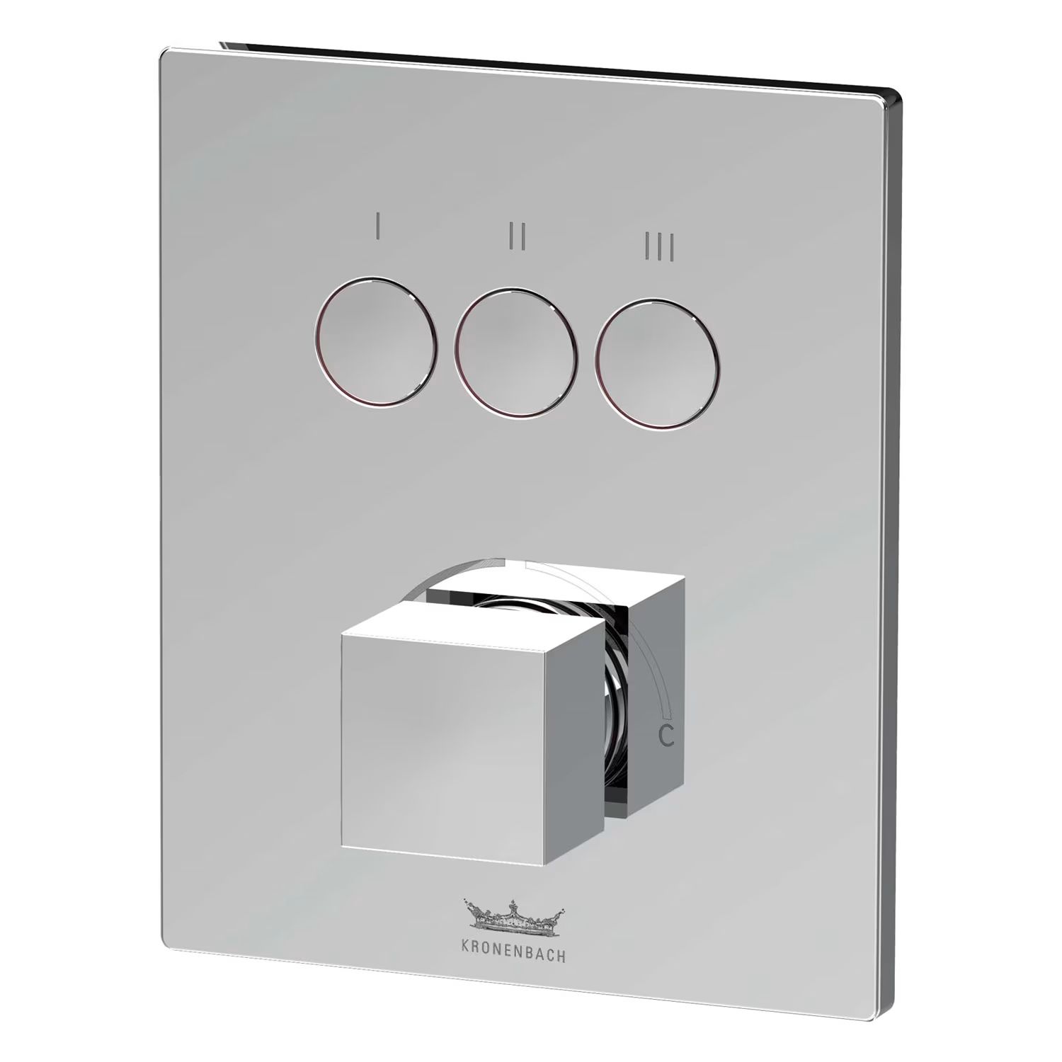 Kronenbach Smart Push bad- en douchekraan inbouw chroom 19045003CR