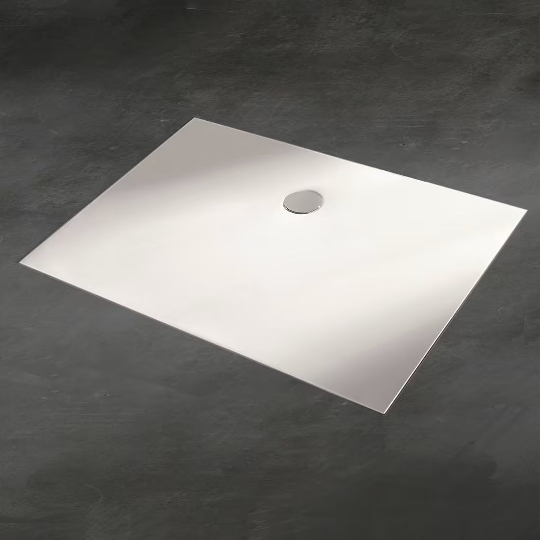 Kronenbach Cube rechthoekige douchebak 100x80 cm wit KBMD1080