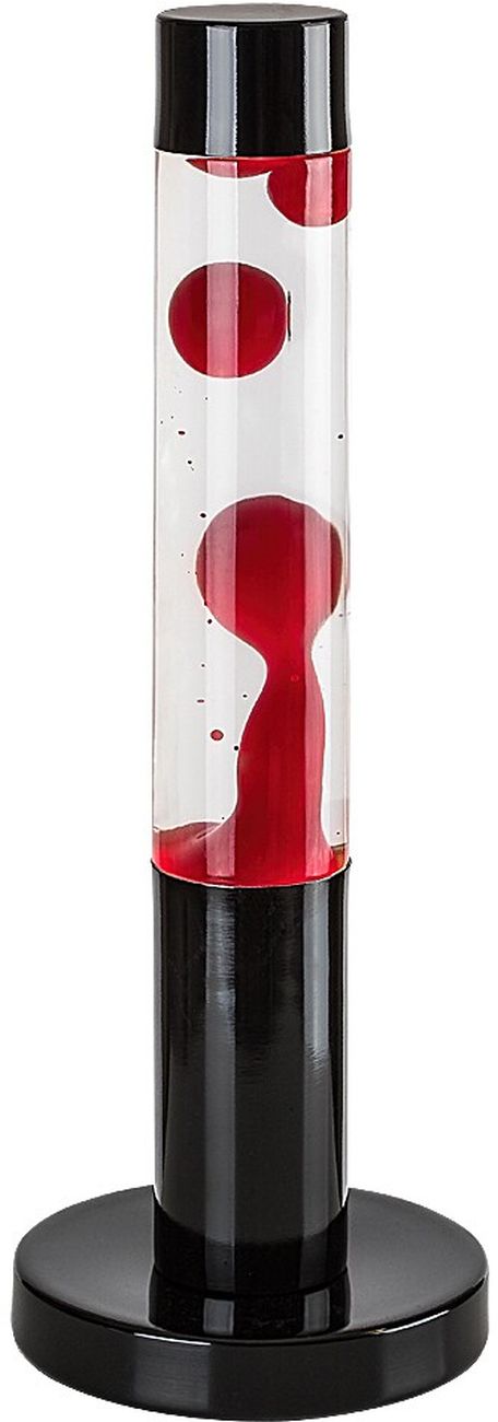 Rabalux Lavastic tafellamp 1x25 W zwart-doorzichtig-rood 76028