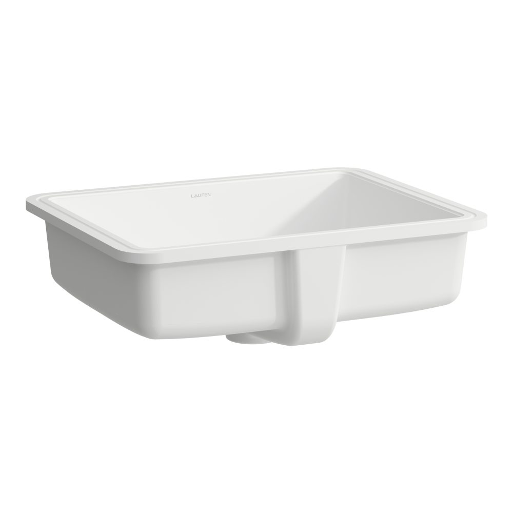Laufen Savoy wastafel 44x33 cm rechthoekig onderblad wit mat H8189477571091