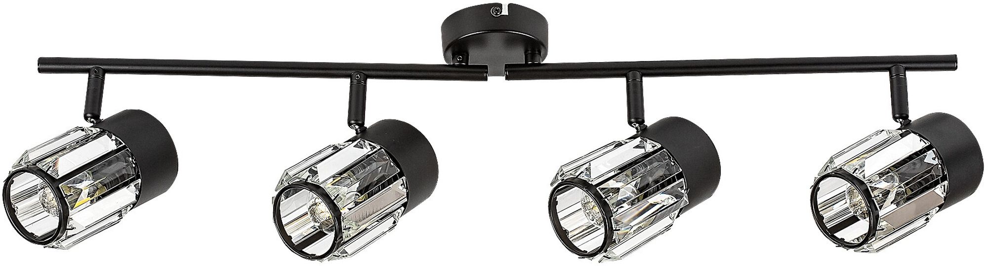 Rabalux Venaro plafondlamp 4x15 W zwart-doorzichtig 73062