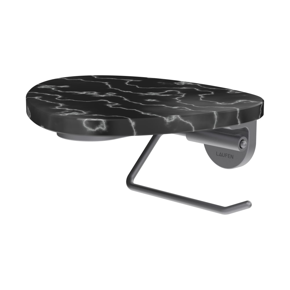 Laufen Ada toiletpapierhouder staal-zwart HF506791506060