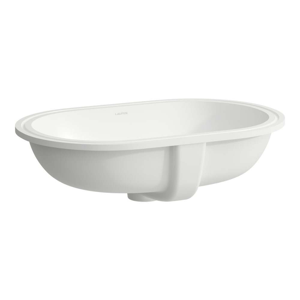 Laufen Savoy wastafel 51x31 cm ovaal onderblad wit mat H8189467571091