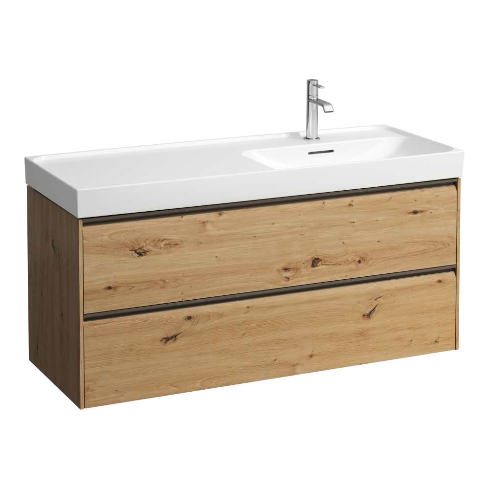 Laufen Meda kast 118x45x51.5 cm hangend onder de wastafel eik H4217620112671