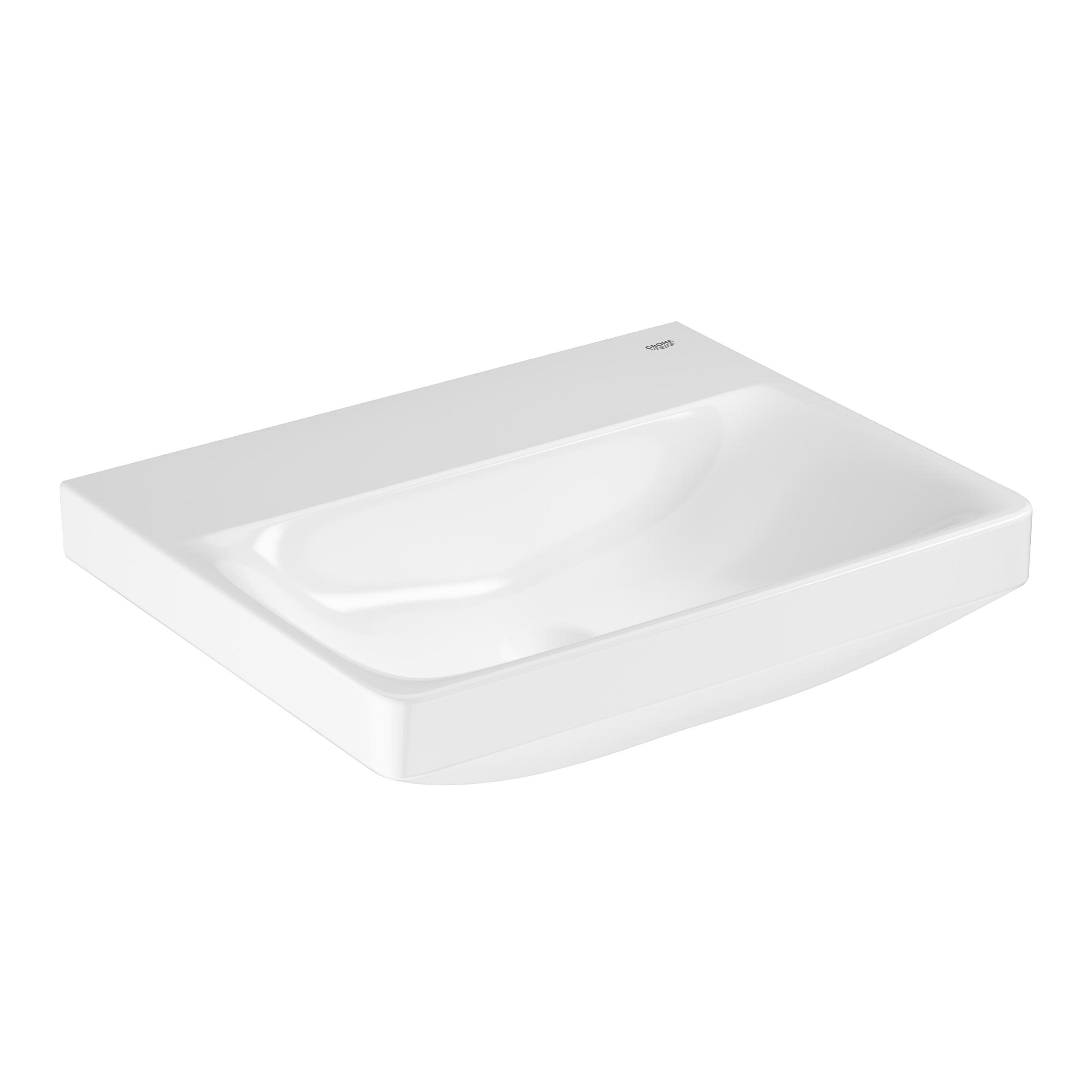 Grohe Euro Ceramic wastafel 55x44 cm rechthoekig klassiek wit glans 102431SH00