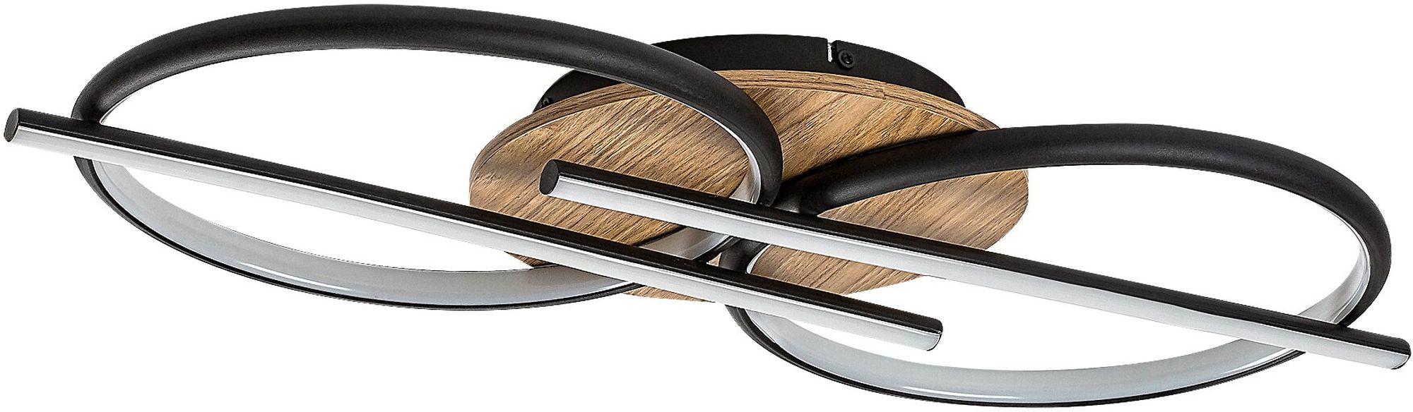 Rabalux Arash plafondlamp 4x40 W wit-zwart-hout 71403