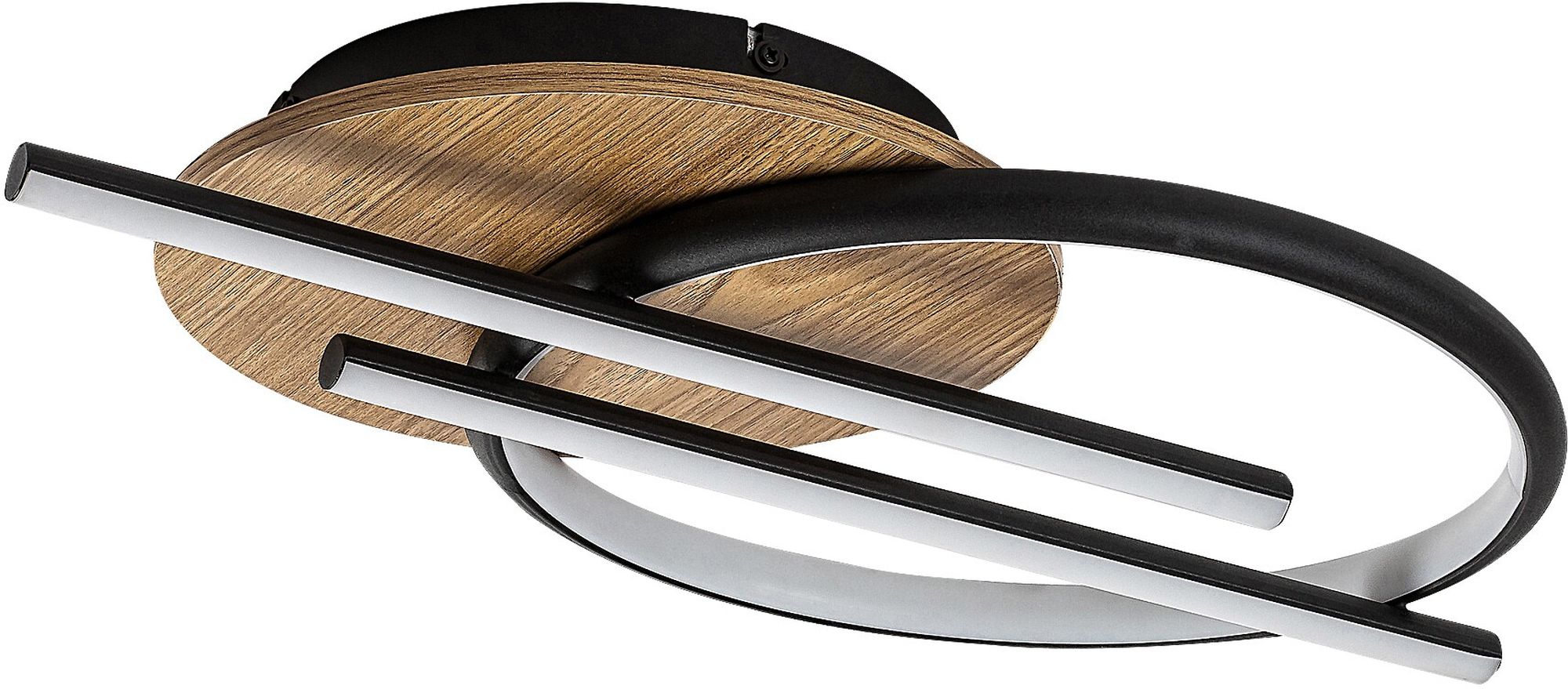 Rabalux Arash plafondlamp 3x40 W wit-zwart-hout 71404