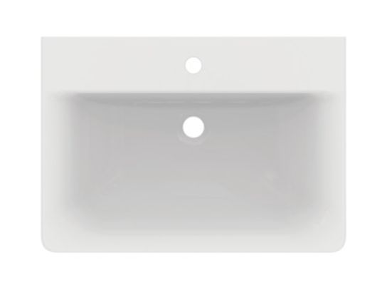 Ideal Standard Connect wastafel 65x46 cm rechthoekig klassiek wit glans E810601
