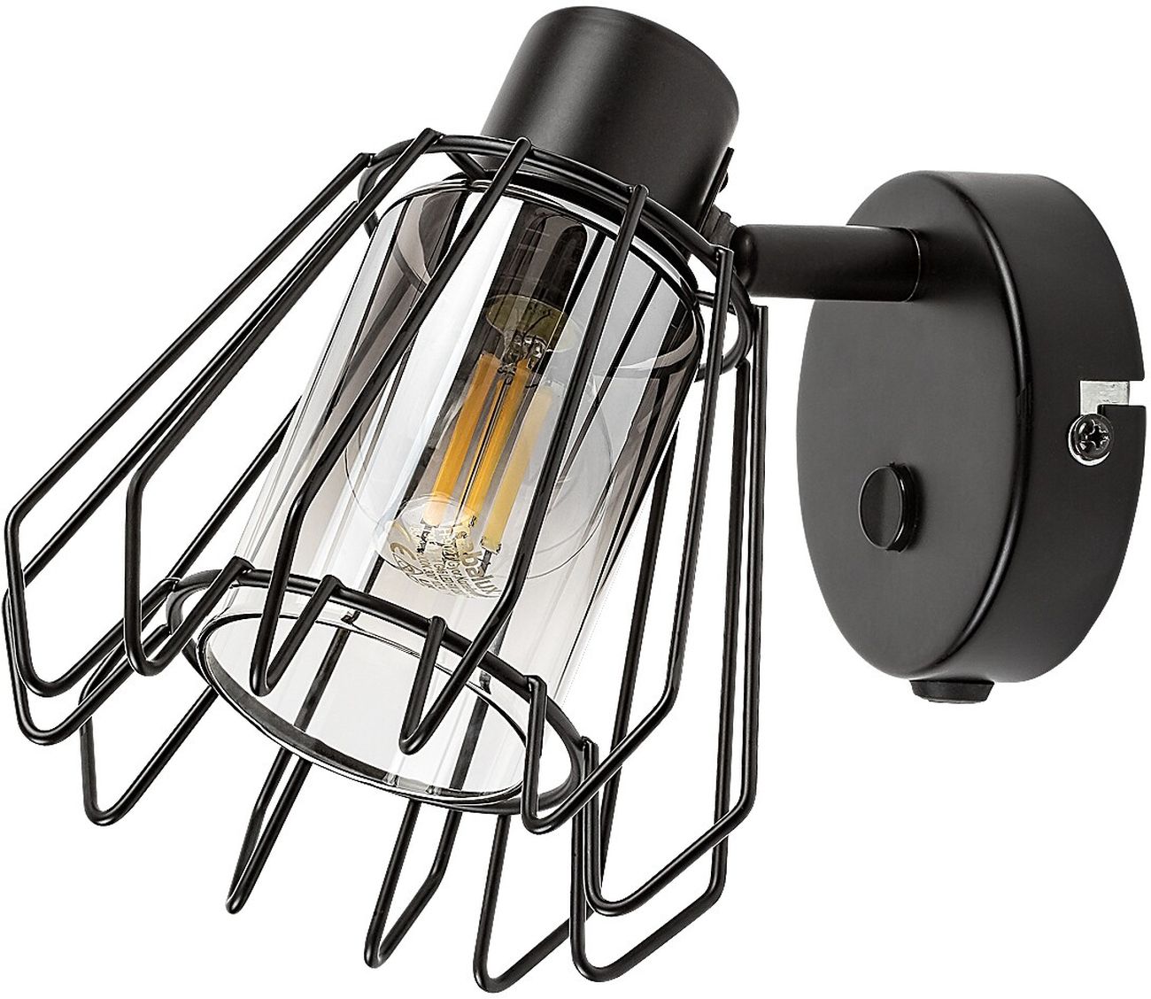 Rabalux Emerencia wandlamp 1x40 W zwart-bedampt 73067