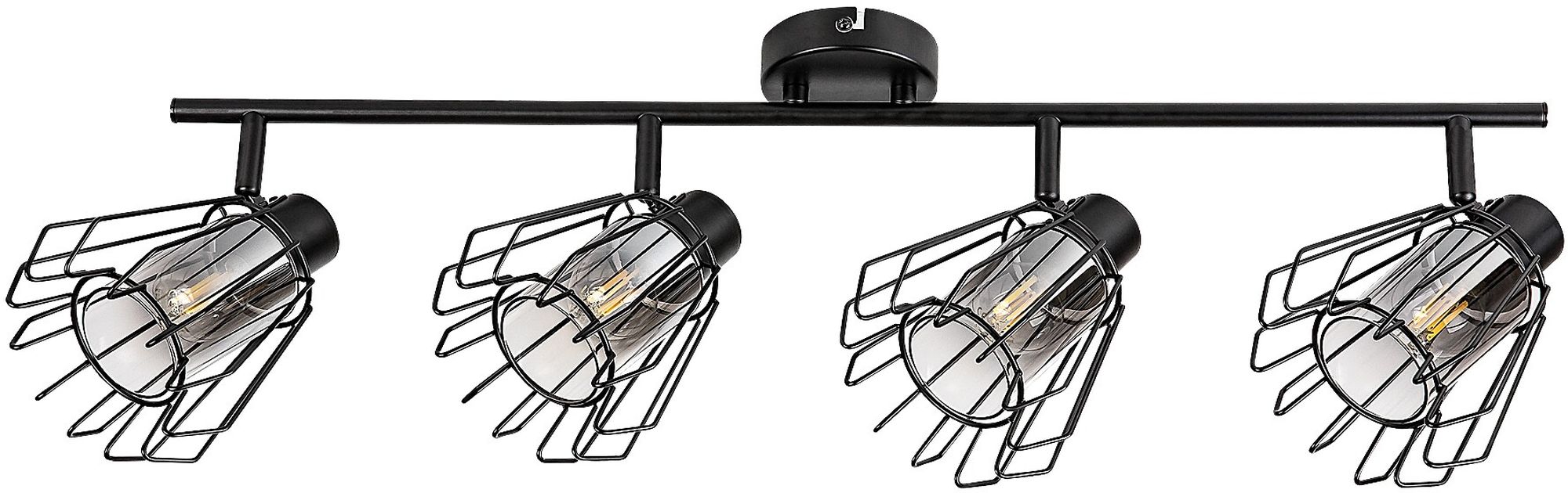 Rabalux Emerencia plafondlamp 4x40 W zwart-bedampt 73070