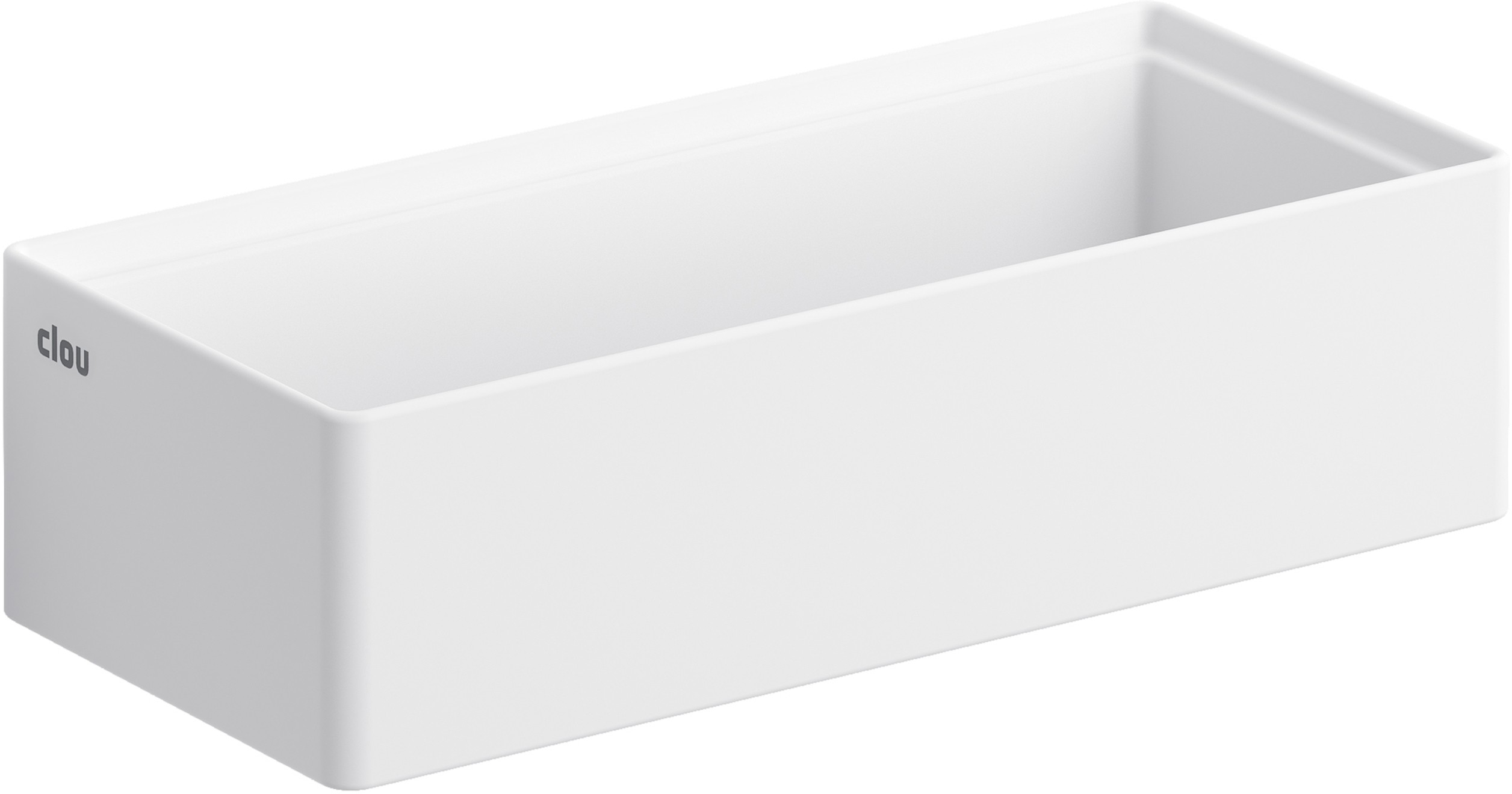 Clou New Flush wastafel 38x18 cm rechthoekig klassiek-opbouw wit mat CL/03.13431