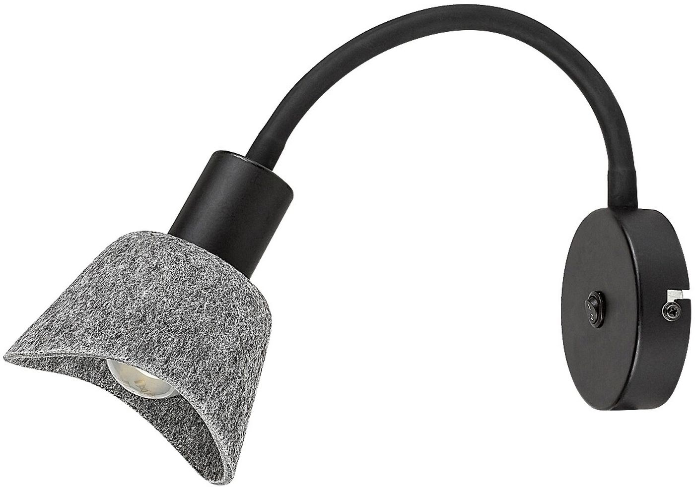 Rabalux Farelia wandlamp 1x10 W zwart-grijs 73009