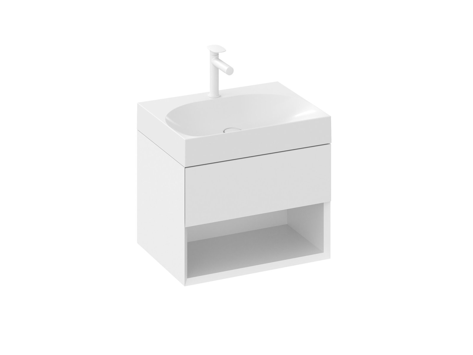Ravak Lite kast 60x45x43 cm hangend onder de wastafel wit X000001855