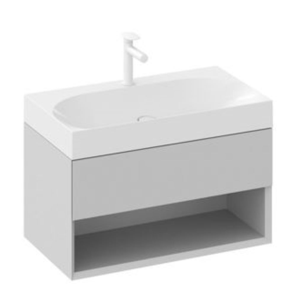Ravak Lite kast 80x45x43 cm hangend onder de wastafel grijs X000001865