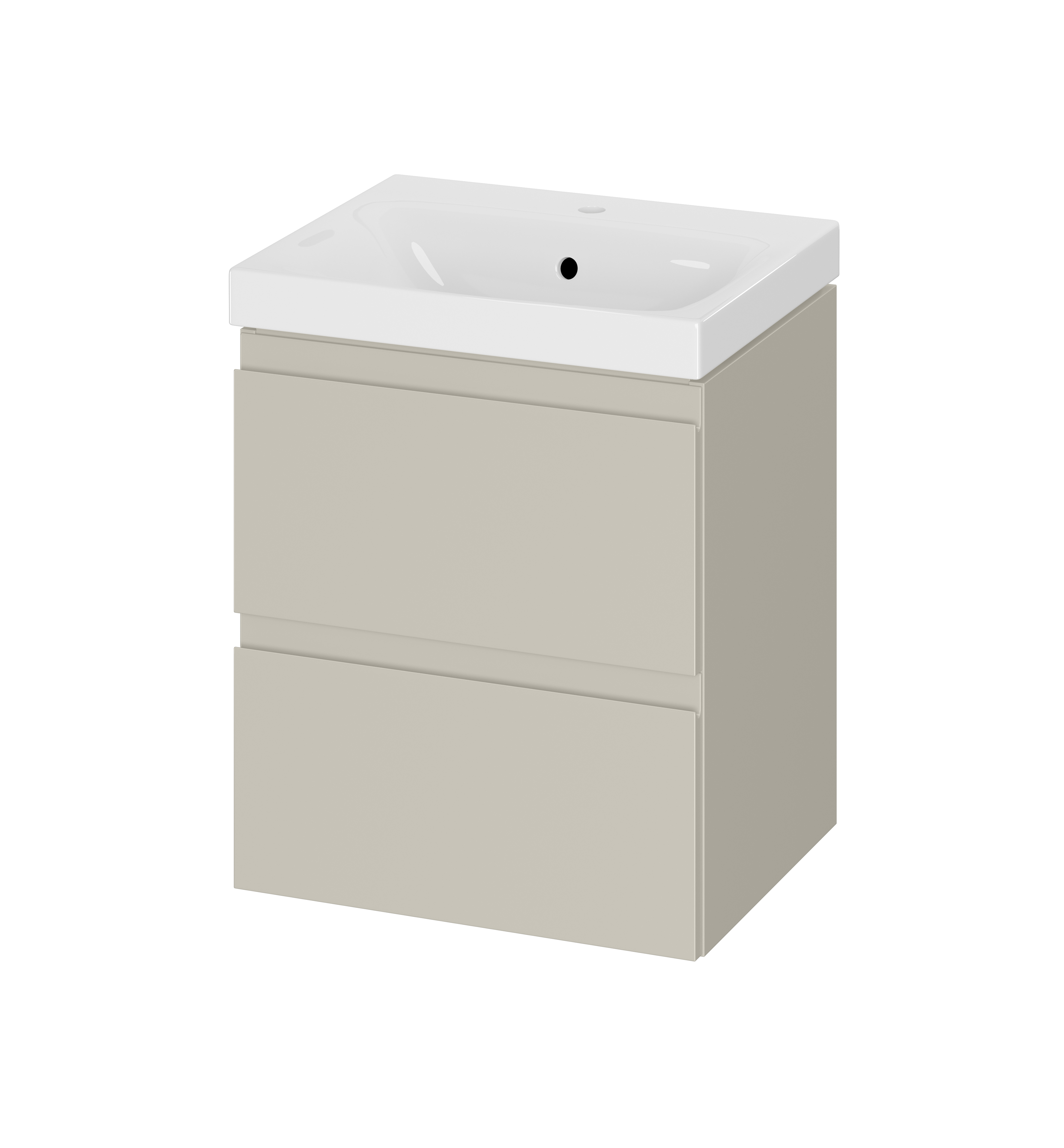 Cersanit Moduo wastafel met kast 50 cm beige S4013-007