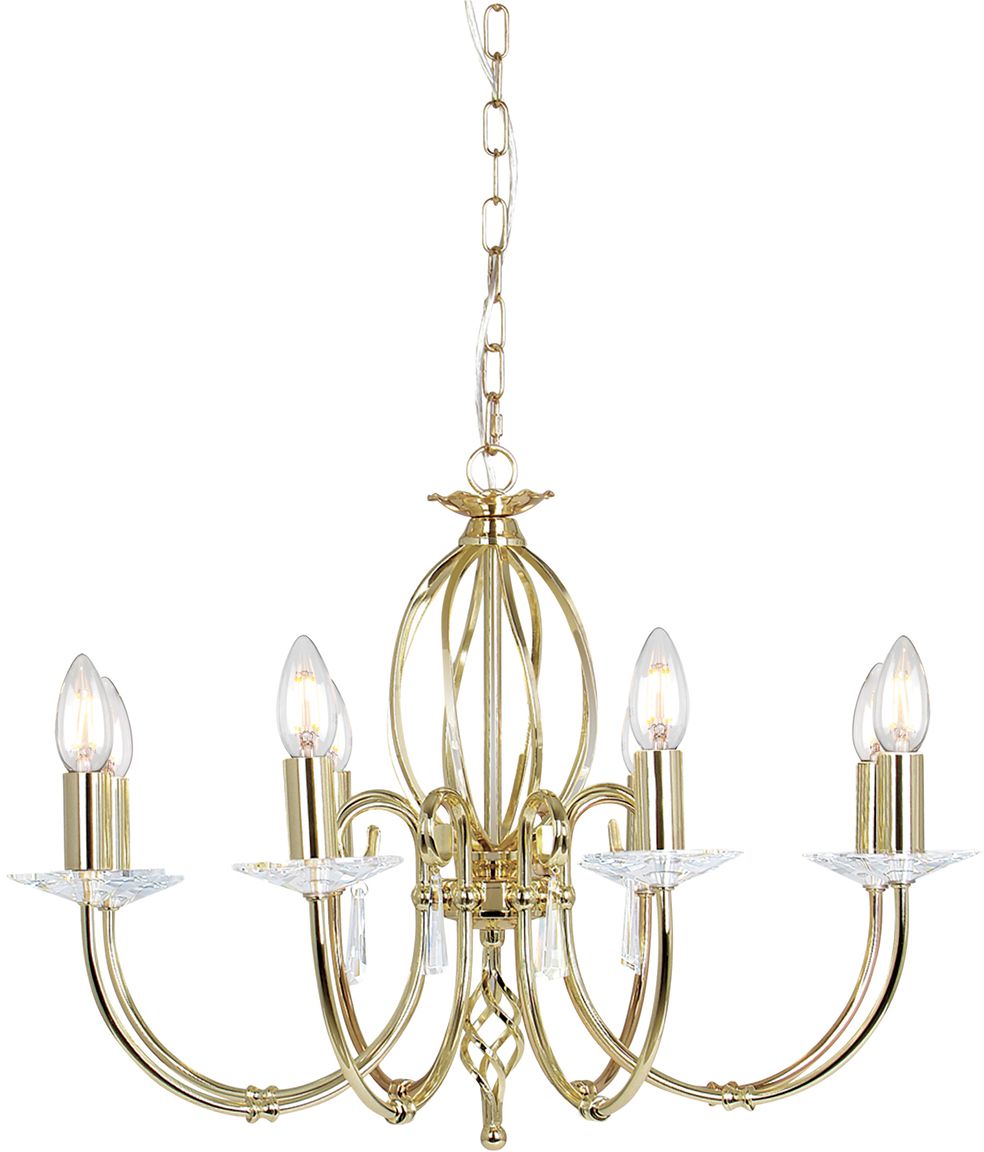 Elstead Lighting Aegean hanglamp x60 W messing AG8-POL-BRASS