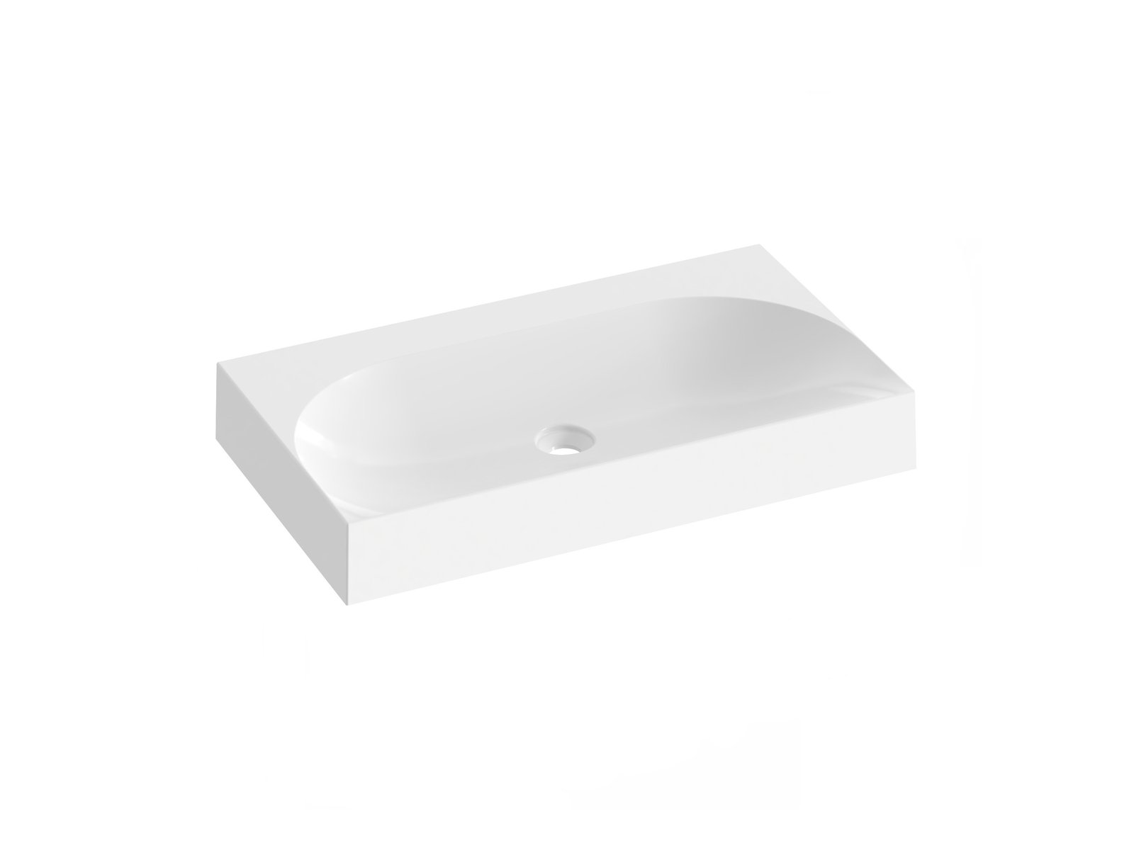 Ravak Lite wastafel 80x45 cm rechthoekig meubel wit glans XJX01380001