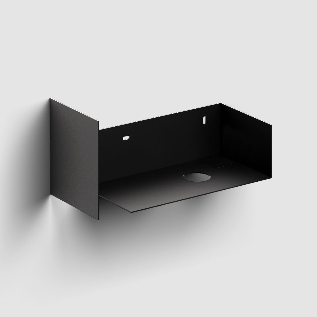 Clou Flush console 44x18x20.5 cm hangend onder de wastafel zwart CL/07.36.030.21