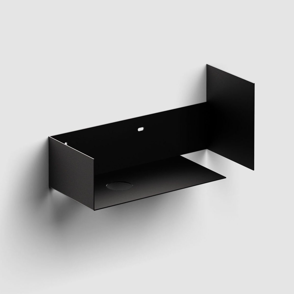 Clou Flush console 44x18x20.5 cm hangend onder de wastafel zwart CL/07.36.032.21