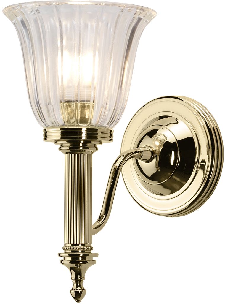 Elstead Lighting Carroll wandlamp 1x3 W messing BATH-CARROLL1-PB