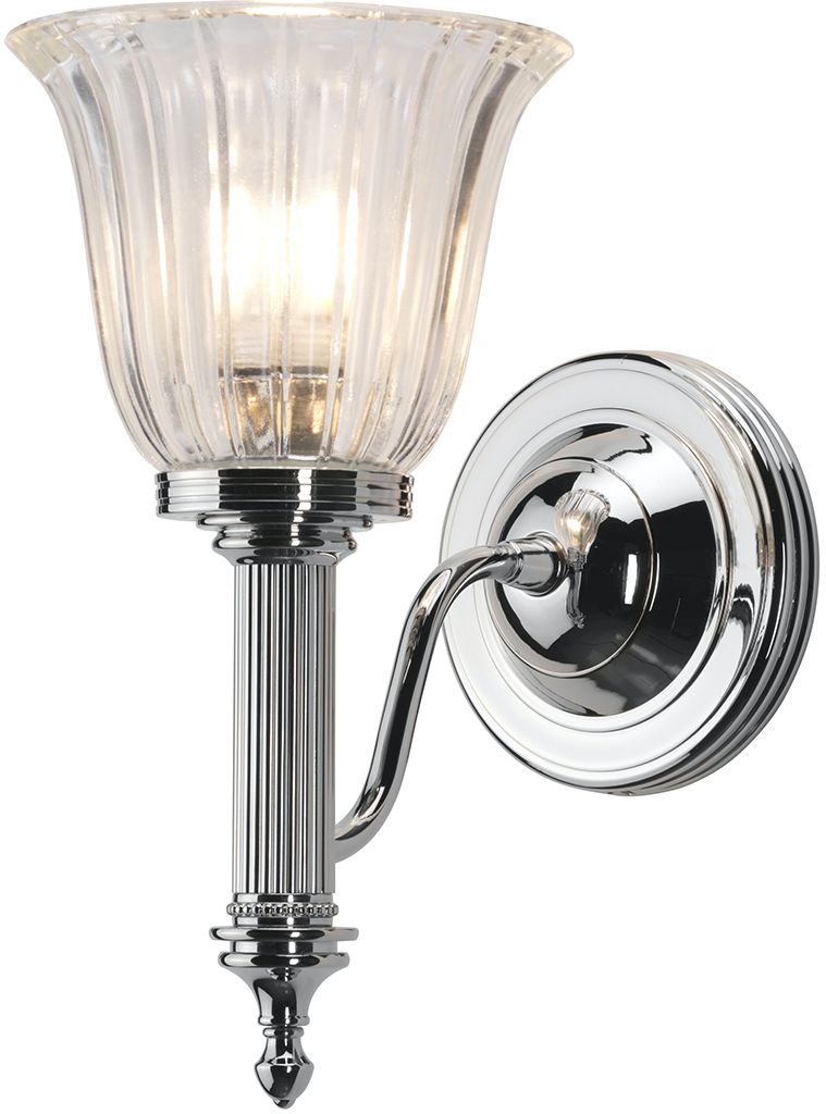 Elstead Lighting Carroll wandlamp 1x3 W chroom BATH-CARROLL1-PC