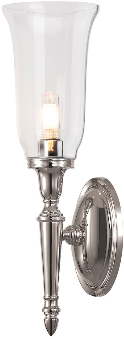 Elstead Lighting Dryden wandlamp 1x3 W nikkel BATH-DRYDEN2-PN