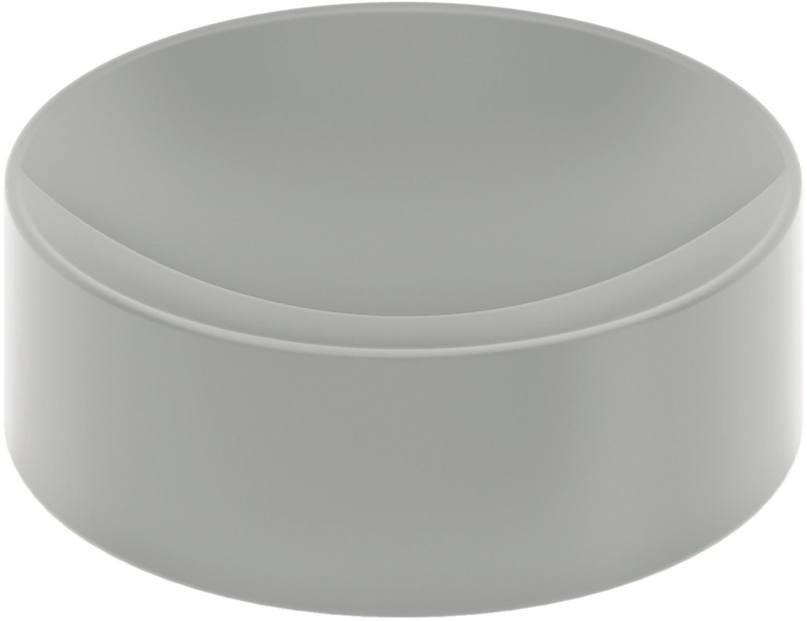 Clou Vale wastafel 22x22 cm rond opbouw grijs/steen mat CL/03.32164