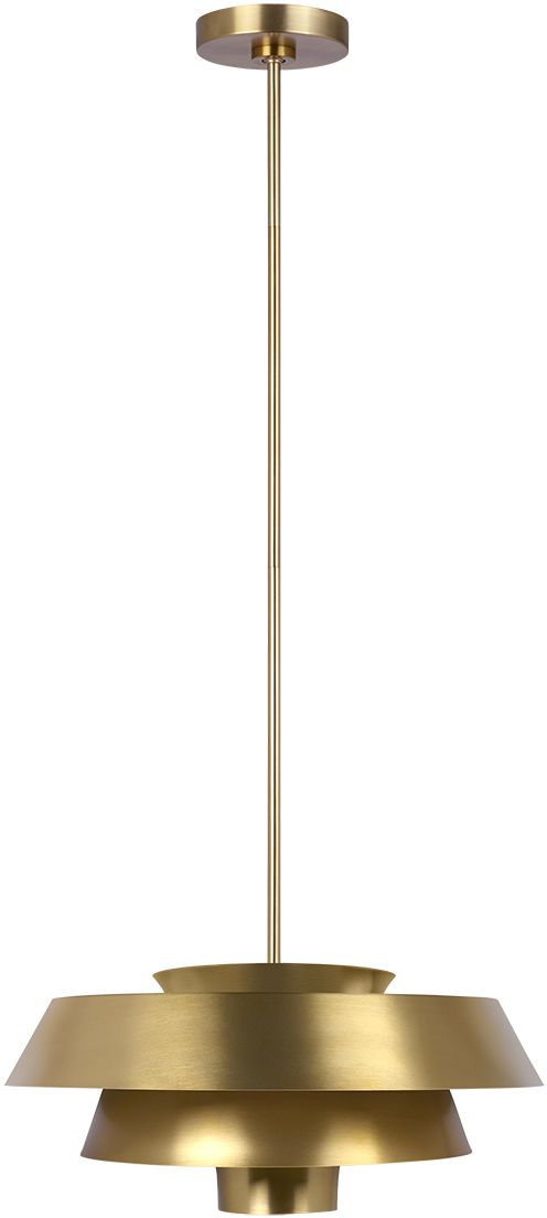 Elstead Lighting Brisbin hanglamp 1x60 W messing FE-BRISBIN-BB