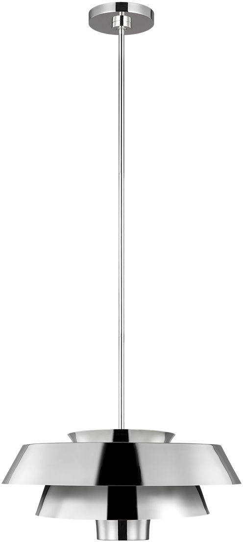 Elstead Lighting Brisbin hanglamp 1x60 W nikkel FE-BRISBIN-PN
